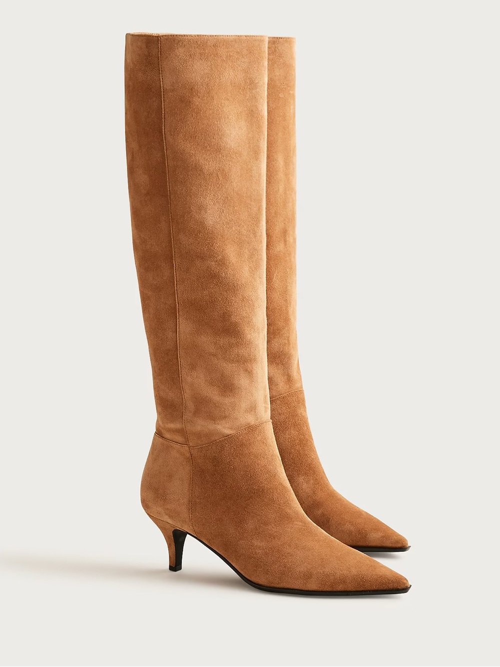 NWOB J.Crew New Stevie Knee-High Suede Boot Blonde Espresso 9.5
